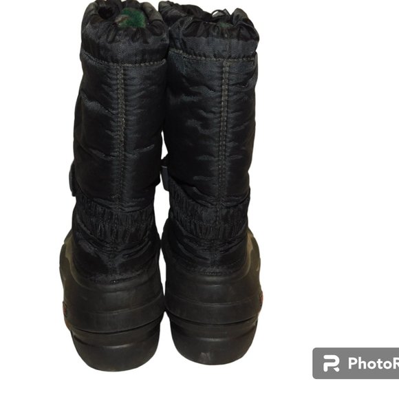 Sorel Red & Black Flurry Snow Boots Size 7 - Picture 6 of 9
